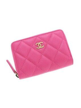 Chanel Quilted Caviar Coin Card Case